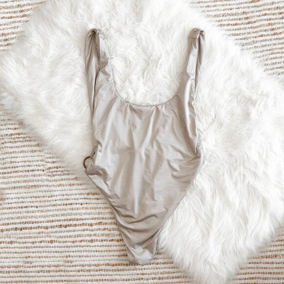 Aerie One Piece Swimsuit Women’s Size Medium Cheeky Scoop with Side Rings - Picture 1 of 7